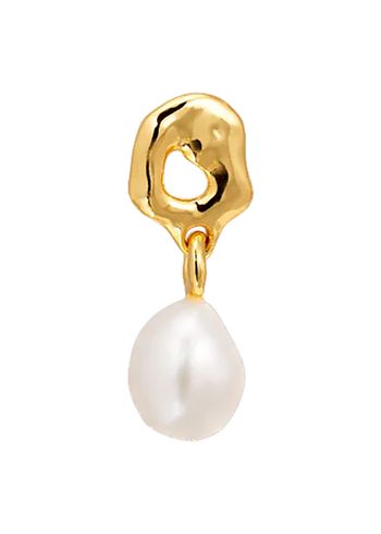 Jane Kønig - Ohrring - Space Stud With Pearl - Gold
