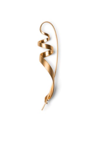 Jane Kønig - Earring - Ringlet Earring Gold - Goldplated - Left Ear