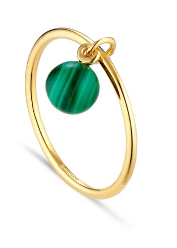 Jane Kønig - Ring - Bermuda Malachite Ring - Gold/ Green