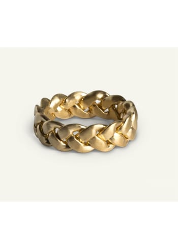 Jane Kønig - - Big Braided Ring - Gold