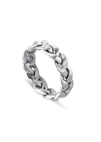 Jane Kønig - Ring - Big Braided Ring - Silver