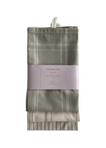 Jou Quilts - Tea Towel - Jou tea towel - 3 pcs - Dusty green