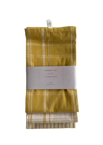 Jou Quilts - Asciugamano da tè - Jou tea towel - 3 pcs - Yellow