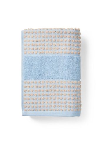JUNA - Towel - Check Towel - Light blue/sand - Small
