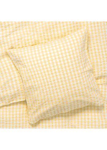 JUNA - Sängkläder - Bæk&Bølge Linens - Yellow/White