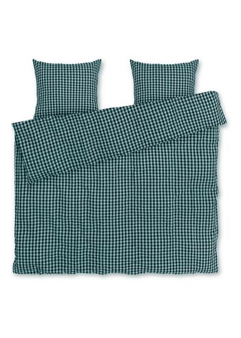 JUNA - Tischplatte - Bæk&Bølge Linens - Green/Light Blue - Double