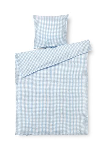 JUNA - Bed linen - Bæk&Bølge Linens - Light Blue/White - Single