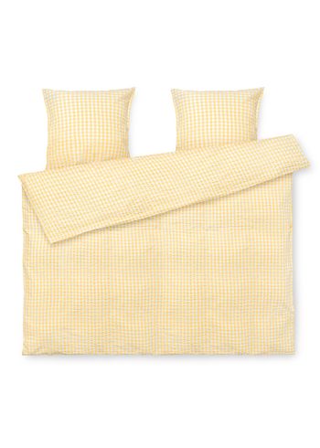 JUNA - Bed linen - Bæk&Bølge Linens - Yellow/White - Double