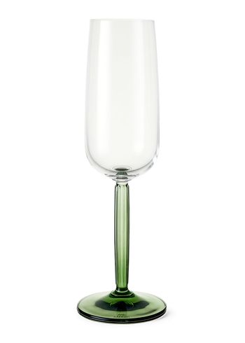 Kähler - Copa de champán - Hammershøi Champagne Glass - Green