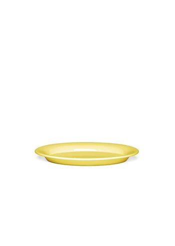 Kähler - Plate - Ursula - Oval tallerken - Gul medium