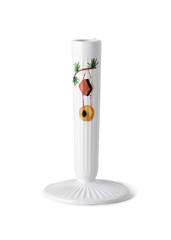 Kähler - Vase - Hammershøi Christmas Candlestick - White Decoration - H16