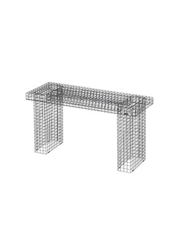 Kalager Design - Bench - Wire Bench - Rustic Grey