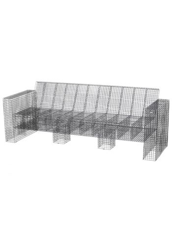 Kalager Design - Lounge-sohva - Wire Loungecouch - 3 pers. - Rustic Grey
