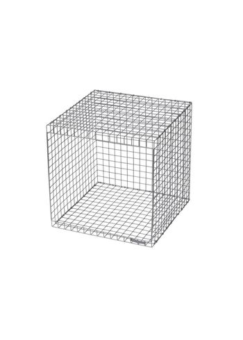 Kalager Design - Mesa de cabeceira - Wire Cubic - Rustic Grey