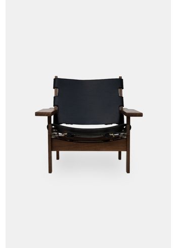 Klassik Studio - Lounge stoel - Huntingchair Model 168 by Kurt Østervig - Smoked oak/black leather