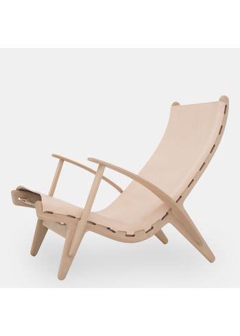 Klassik Studio - Lounge stoel - PV Lounge Chair - Soap Oak/Natural Leather
