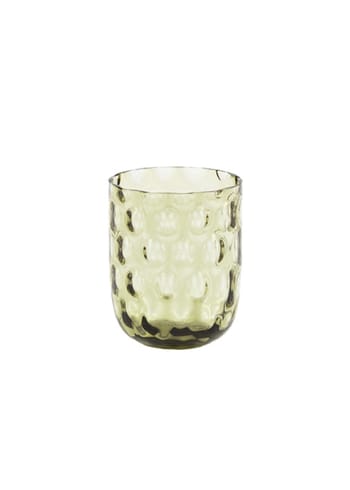 Kodanska - Glas - Danish Summer Tumbler Big Drops - Olive Green