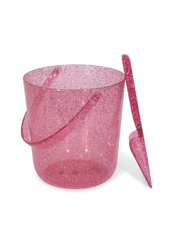 Konges Sløjd - Bath Toys - Beach Bucket And Shovel - SPARKLING PINK