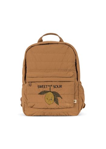 Konges Sløjd - Children's bag - Juno Quilted backpack midi - TOBACCO BROWN