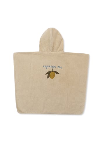 Konges Sløjd - Asciugamano per bambini - Terry Poncho Embroidery - Lemon