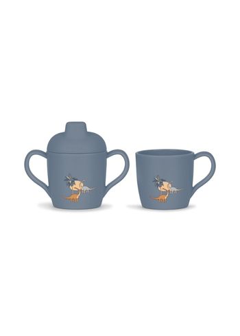 Konges Sløjd - Lasten kuppi - Silicone Sippy Cup & Cup Set - Dino