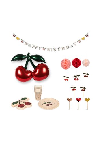 Konges Sløjd - Décorations pour enfants - Cherry birthday set - CHERRY