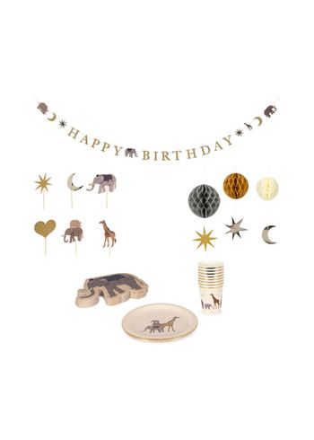 Konges Sløjd - Decorazioni per bambini - Safari birthday Kit - SAFARI