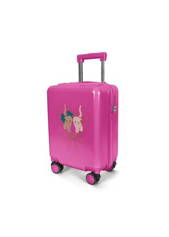 Konges Sløjd - Koffer - Travel Suitcase - Bow Kitty Pink