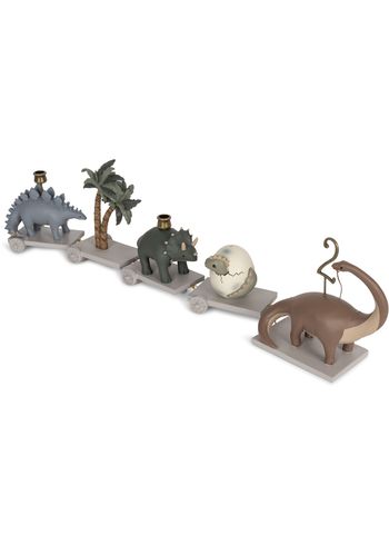 Konges Sløjd - Candle Holder - BIRTHDAY TRAIN - DINOMITE