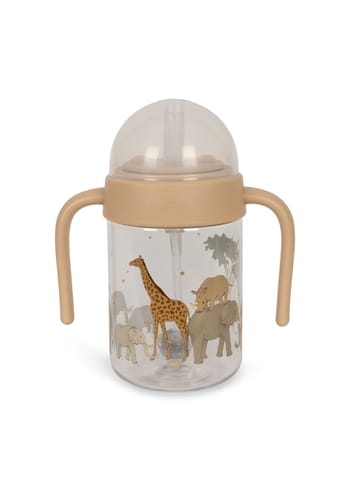Konges Sløjd - Sutteflaske - Baby Bottle With Handle - Safari