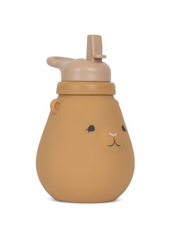 Konges Sløjd - Fľaša na kŕmenie - Silicone Drinking Bottle Teddy - Almond