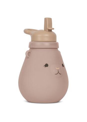 Konges Sløjd - Feeding Bottle - Silicone Drinking Bottle Teddy - Blush