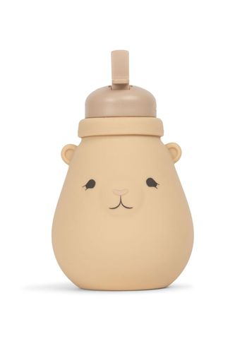 Konges Sløjd - Bottiglia per l'alimentazione - Silicone Drinking Bottle Teddy - Shell