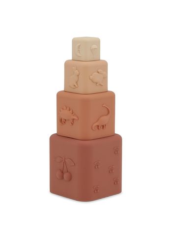 Konges Sløjd - Tornet - SILICONE STACKING TOWER - ROSESAND MIX