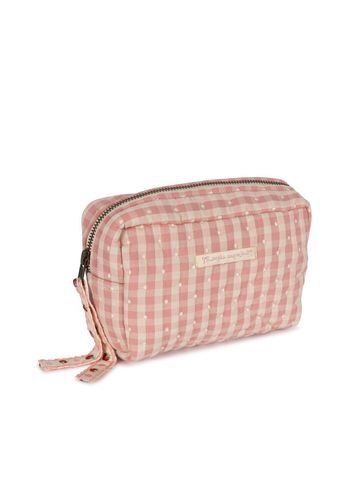 Konges Sløjd - Toilet bag - Seersucker Small Toiletry Bag - POWDER PINK CHECK