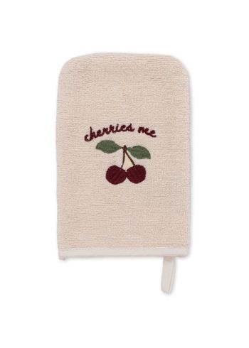Konges Sløjd - Pesulappu - 3 Pack - Washcloth Embroidery - Cherry