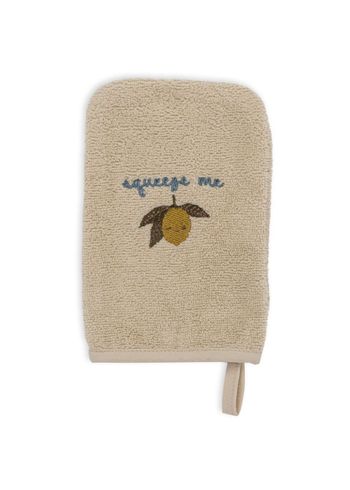 Konges Sløjd - Tvättlappar - 3 Pack - Washcloth Embroidery - Lemon
