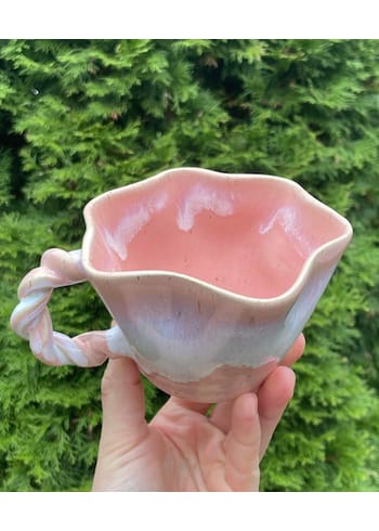 KRAKI Ceramics - Tasse - Snurrekop - Koral Bølge
