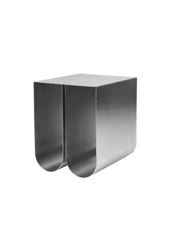 Kristina Dam Studio - Side table - Curved Side Table - Stainless Steel