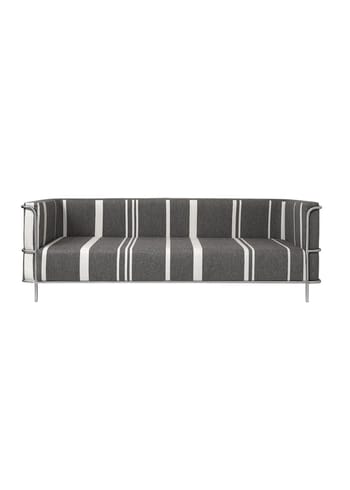 Kristina Dam Studio - Kanapa - Modernist Sofa 3-Seater - Grey - Gabriel Savak Textile