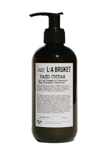 L:A Bruket - Creme para as mãos - L:A Bruket - Hand cream 250 ml - No. 092 - Salvia/Rosmarin/Lavendel