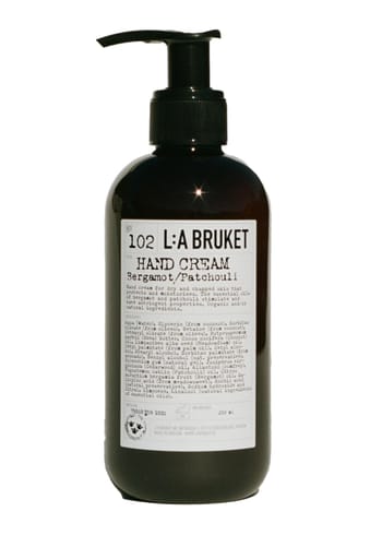 L:A Bruket - Creme para as mãos - L:A Bruket - Hand cream 250 ml - No. 102 - Bergamott/Patchouli