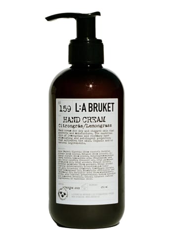 L:A Bruket - Creme para as mãos - L:A Bruket - Hand cream 250 ml - No. 159 - Citrongräs