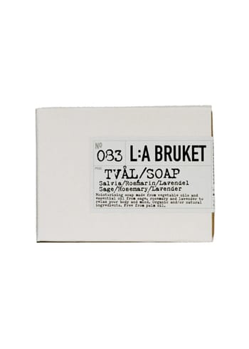 L:A Bruket - Tvål - Fast sæbe-bar - L:A Bruket - No. 083 - Salvia/Rosmarin/Lavendel - 120 g