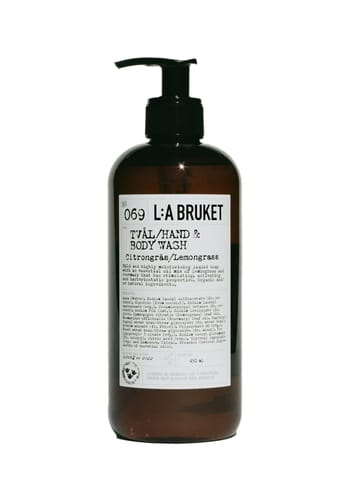 L:A Bruket - Saippua - Liquid soap - No. 069 - Citrongræs