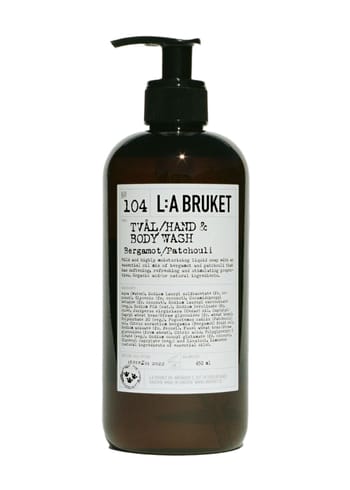 L:A Bruket - Jabón - Liquid soap - No. 104 - Bergamot / Patchouli