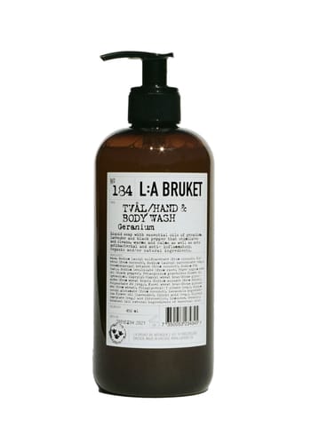 L:A Bruket - Saippua - Liquid soap - No. 184 - Geranium