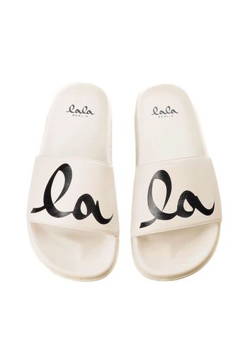 LALA Berlin - Sandaler - Beach Slider Bilbao - Off White / Black