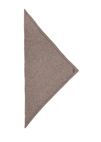 LALA Berlin - Tørklæde - Triangle Solid Logo M - Stradivari Dark Brown Melange