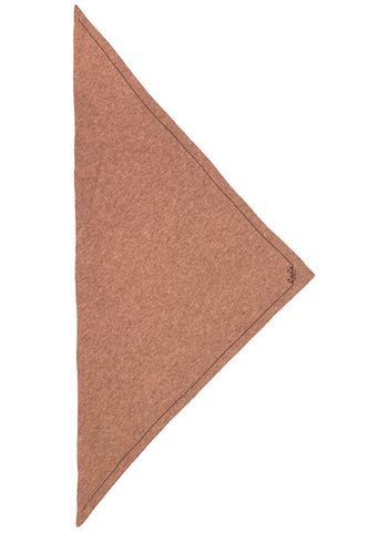 LALA Berlin - Halstuch - Triangle Solid Logo M - Stradivari Dark Brown Melange